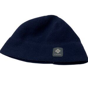 Columbia Unisex Fleece Beanie Hat Navy L/XL Warm Winter Outdoor Cold Weather Gea
